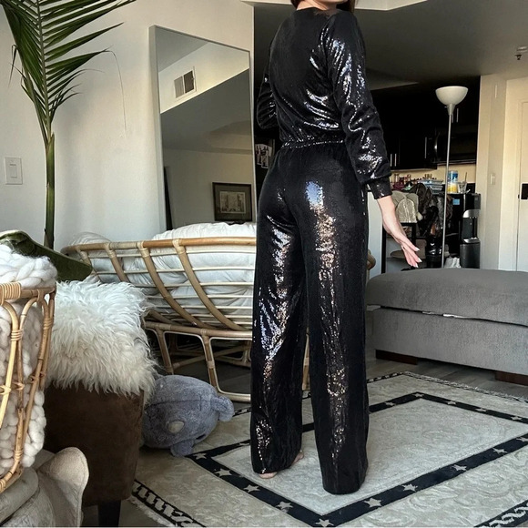 Ripley Rader Sequin Jumpsuit - Picture 2 of 12